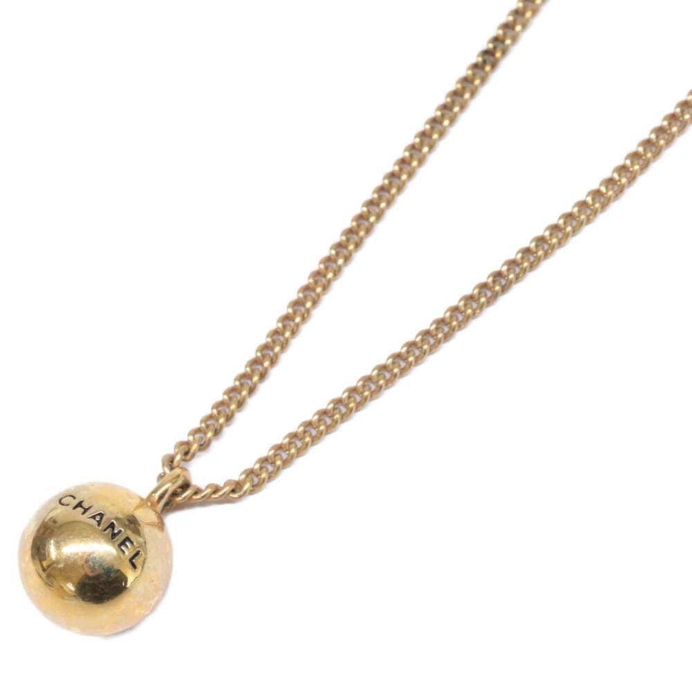 Chanel Pendant Necklace Metal Yellow #243977C73B